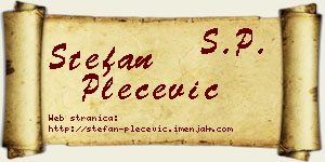 Stefan Plećević vizit kartica